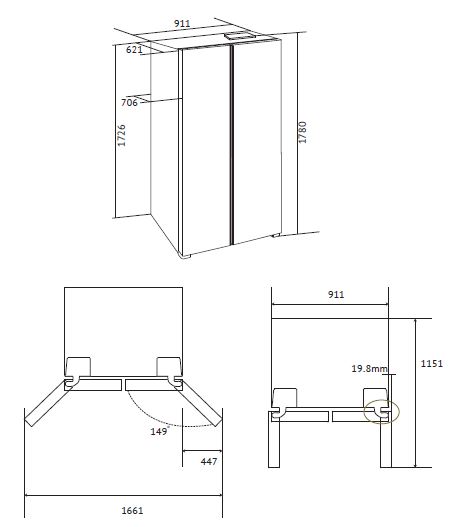 Схема встраивания Kuppersberg RFSN 1891 X